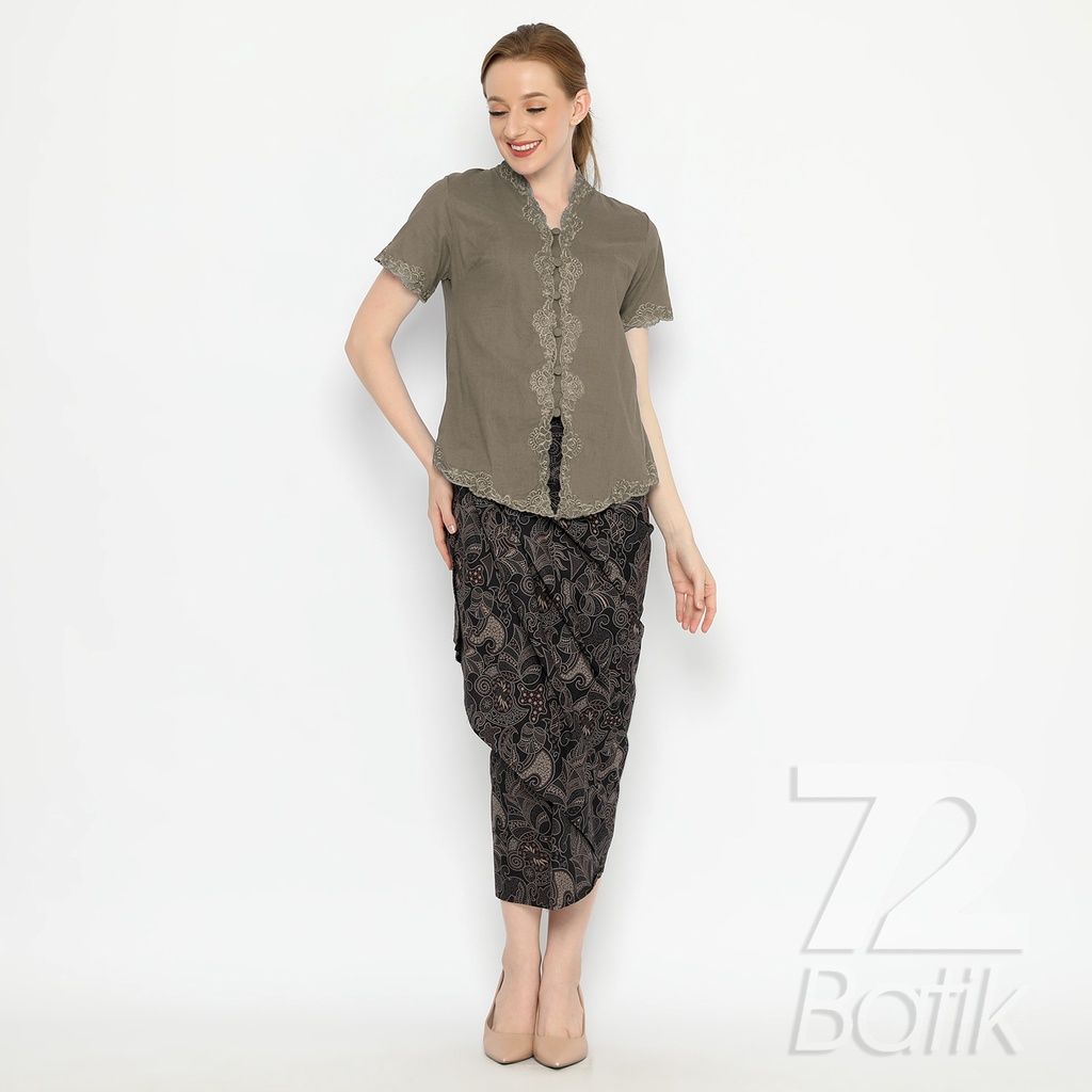 Batik Talas Gogor Earthy Brown view 7