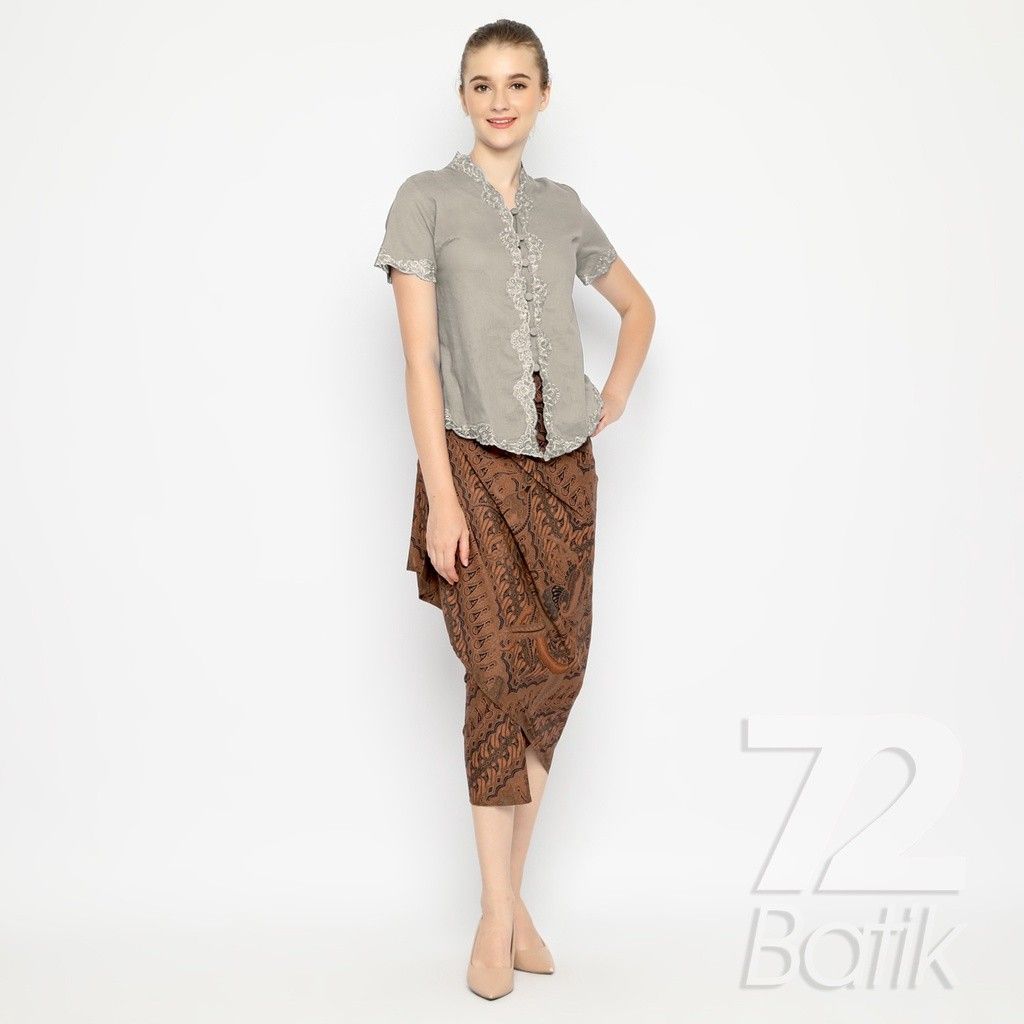 ROK BATIK SPAN Skirt Lilit Kebaya Instan Modern