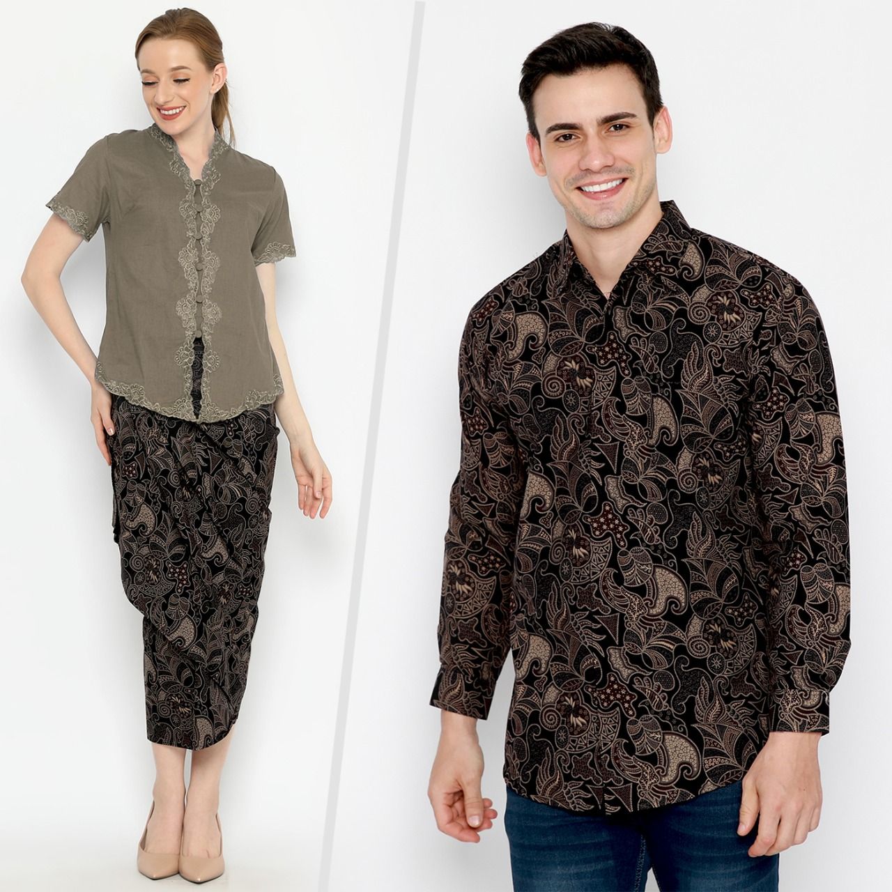 Batik Earthy Brown Mocha Mousse